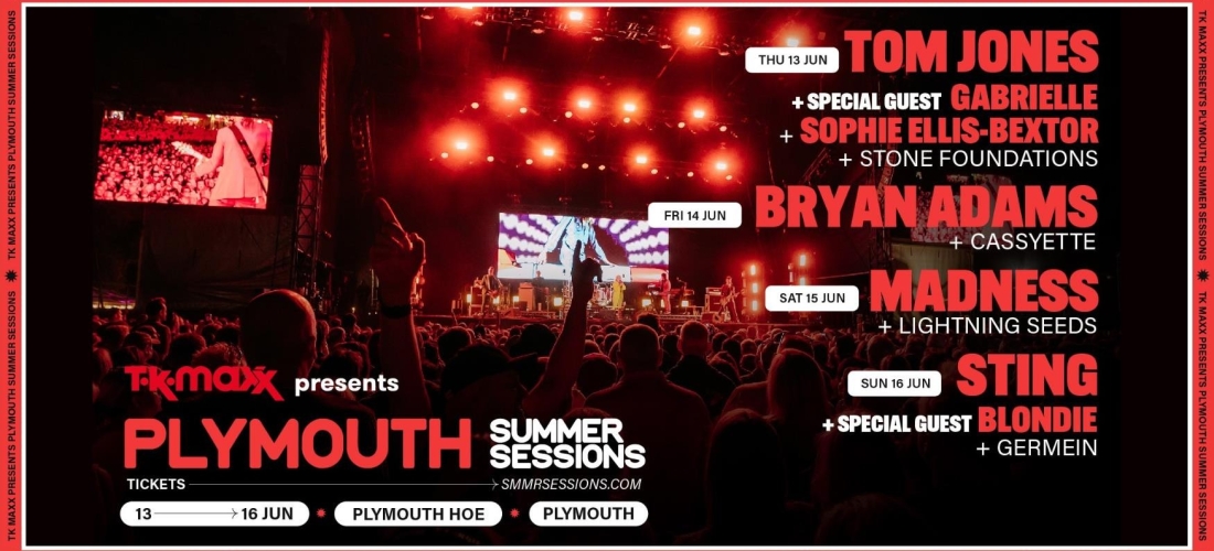 Win passes to the Plymouth Summer Series concerts & 4night hotel stay